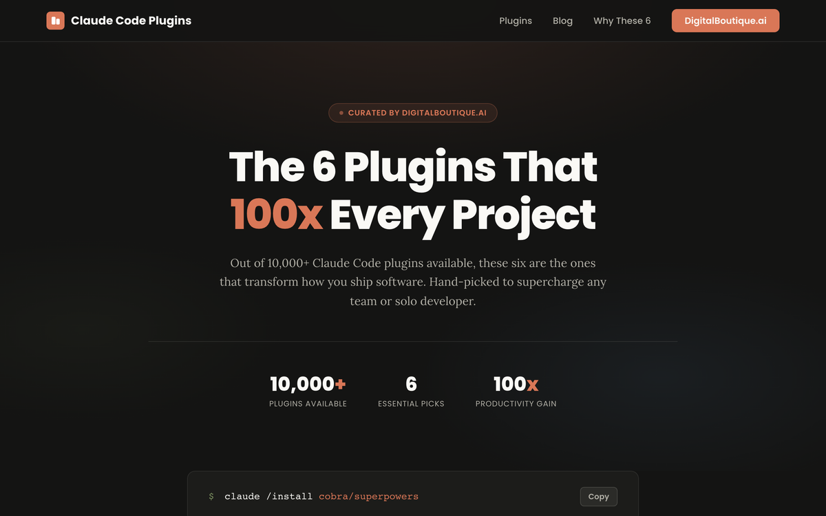 Screenshot of 6 Plugins Every Project Needs