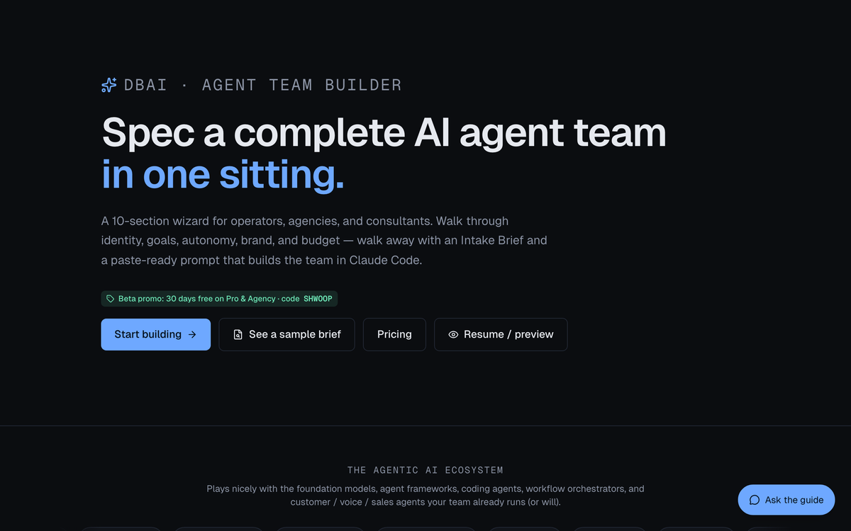 Screenshot of Building Super Agents
